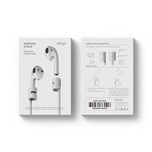 elago ESTR-Ap-WH Correa Auricular aud  fono Accesorio - Accesorio para Auriculares  Correa  Apple  Blanco  Airpods  450 mm  4 g 