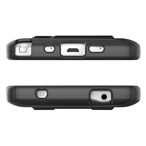 MoKo Holster Funda con Soporte y Girable Clip  Heavy Duty  Robusto Funda para Samsung Galaxy Note 4  2014 Release   NEGRO