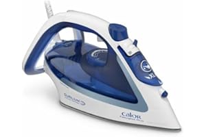 Calor Easygliss Plus Fer à Repasser, 2400 W, Fer Vapeur avec Débit de Vapeur Continu de 45 G/Min, Fonction Pressing de 190G/Min FV5715C0
