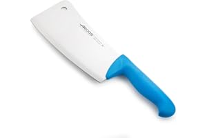 Arcos Serie 2900, Mannaietta Mannaia da Cucina Coltello Scannare Coltello Macellaio, Lama Acciaio Inossidabile NITRUM 200 mm, Manico Polipropilene, Colore Blu