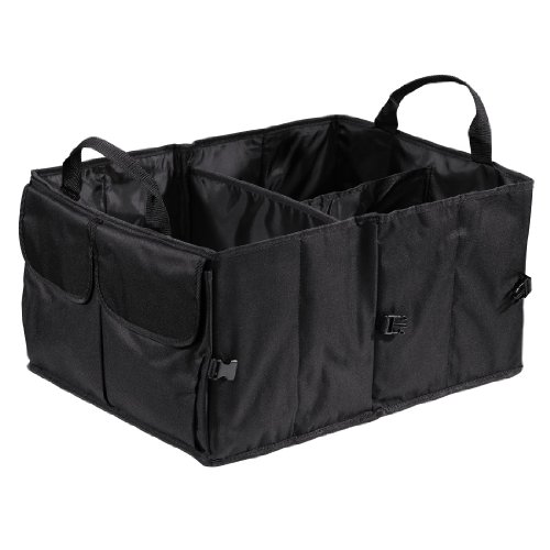 Hama Auto Kofferraumtasche mit Klett, Einkaufstasche faltbar, groß (53 x 38,5 x 27 cm) schwarz - 6