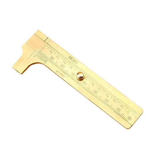 Mini aus massivem Messing Schieblehre Schieblehre 80mm 3.15inch Schmuck Mess Doppelskala
