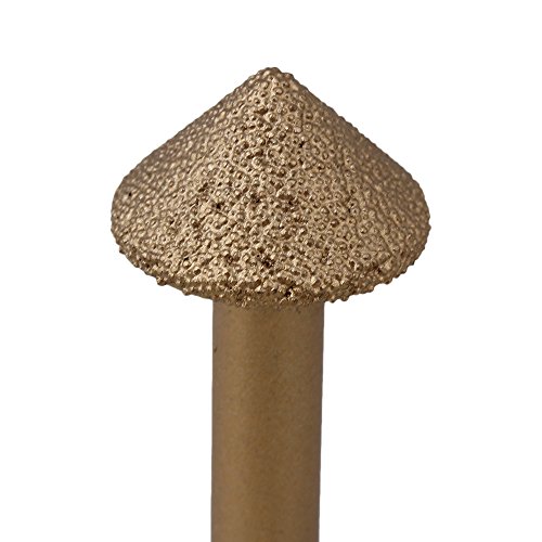 cnbtr 8 x 22 x 13 mm 90 Grad CNC Gravur Emery Bit eingelötete Diamant Tapered Bohrer - 4