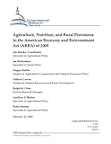 Image de Agriculture, Nutrition, and Rural Provisions in the American Recovery and Reinvestment Act (ARRA) of 2009 (English Edition)