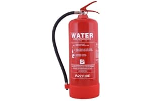 Water Fire Extinguisher 9 LTR by A2Z Fire Safety - UK Manufactured with 5 Year Warranty