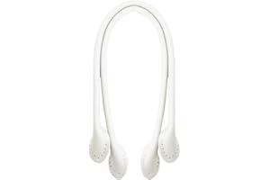 MoreChioce 2 Pezzi Manici per Borse Universali in Pelle PU,Lunghezza 40cm Manici in Similpelle Borse Accessori per la Borsa di DIY,Borsa a Mano,Portafoglio,Bianca