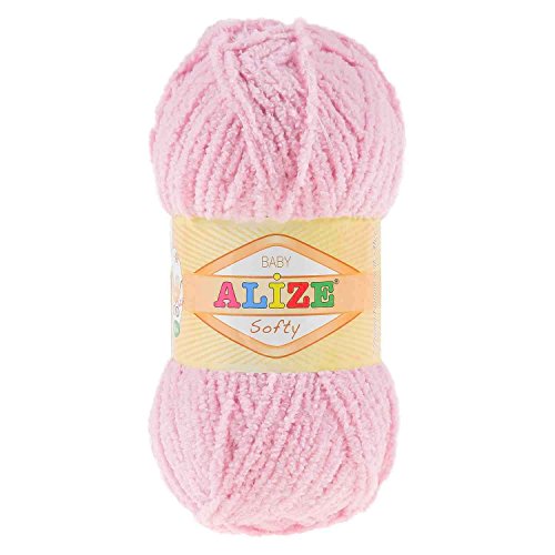 10 x 50g Kuschelgarn Kuschelwolle SOFTY by ALIZE #98 rosa - 2