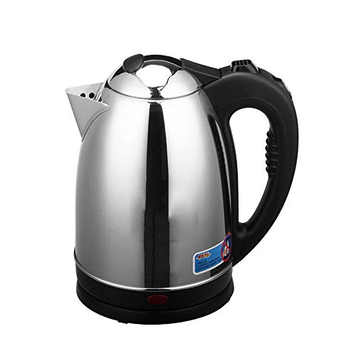 Bouilloire lectrique En Acier Inoxydable Couvercle Suprieur Anti-Brlure Coupure Automatique D'bullition Rapide 1.8L,Black