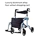 Produktbild SUN RNPP Rollatoren Rollator Walker Drive Medical mit Vier rädern und medizinischem Aluminium im europäischen Stil, faltender gefüllter Sitz-Rollstuhl, blau