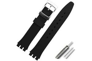 OLXIYOC Correa de reloj para reloj Swatch, silicona impermeable