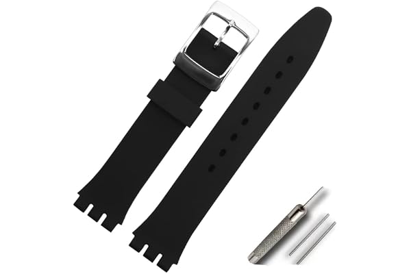 OLXIYOC Klockarmband för Swatch, av silikon, vattentätt