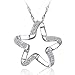 Produktbild Unbekannt Halskette, Damen 925 Sterling Silber Halskette, Stern Anhänger mit Zirkon Schlüsselbein Kette