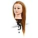 Hair Training Head Cosmetology Hairdressing, CoastaCloud Practice Training Hair Mannequin Manikin Dolls Head with Table Clamp