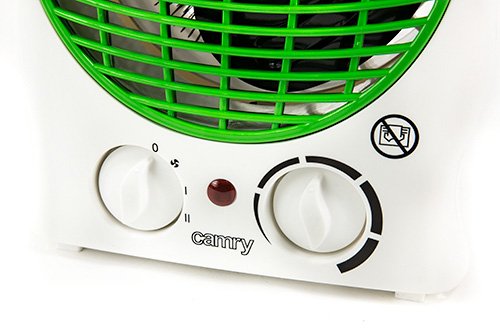 Heizlüfter 2000W, Schnellheizer kompakter, zwei Heizstufen, Kalt und Heiß HEIZER Heizgerät (grün, 19×14) - 5