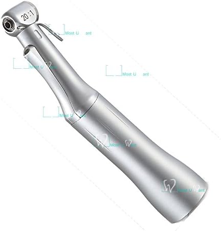 Dental Lab Fiber Optic 20:1 Implant Contra Angle Handpiece Fit with KAVO or NSK Style Motor