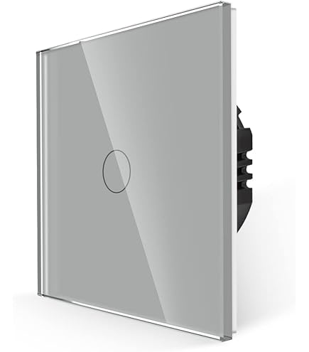 LIAONFOY Ronde Schuko 1-weg lichtschakelaar met dubbel stopcontact type C en USB-combinatie apparaat Max laadsnelheid 20W 100-240V 228mm zwart onderputz (neutraal vereist