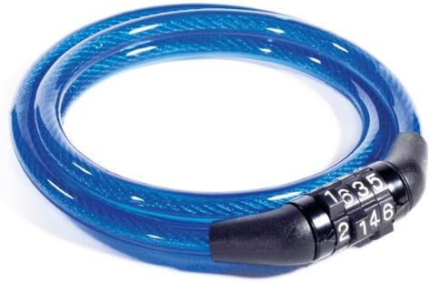 Sportouring HELMET &amp; KIT CABLE LOCK - 8mm * 900mm - Blue