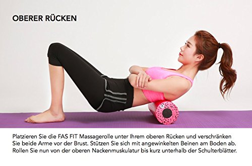 Faszien Fitness Sets: Faszienrolle + Mini-Rolle (+ Duoball + Faszienball) + Baumwoll-Turnbeutel + 16seitiges Trainingsheft in Farbe + eBook - 7