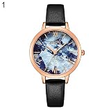 Armbanduhren Mode-Accessoires, Frauen Farbverlauf R?mische Zahlen Rundes Zifferblatt Quarz Analog Armbanduhr - Wei?
