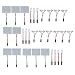 Produktbild 10pcs 48-SMD weiße LED Panel Licht-Auto High Power Innen Wedge Lampen White Dome Birnen mit T10 Festoon BA9S Adapter 12V ~