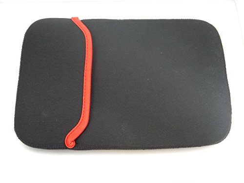vhbw Universal 17.3" (44cm) Notebook Hülle, Sleeve Neopren schwarz-rot für Acer, Apple, Asus, Dell, HP, Medion, Samsung, Sony, Toshiba, etc.