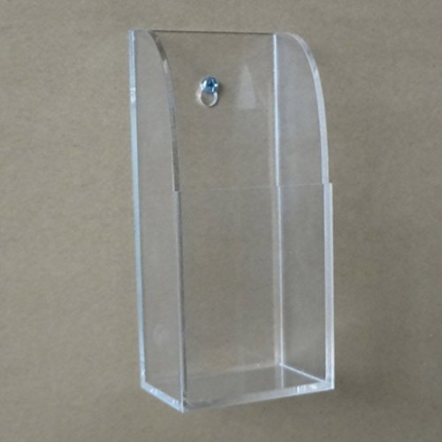 Oriskey Klar Acryl Fernbedienungshalter Fernbedienung Wandhalterung Halter Kasten Behälter Aufbewahrungs Box für TV Klimaanlage Fernbedienungen, 1 Fächer - 5