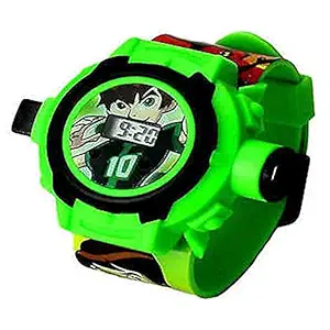 HKM Ben 10 Digital Wrist Watch Toy for Kids Boys & Girls, 24 Images Projector Watch Toy (Pack of 1)