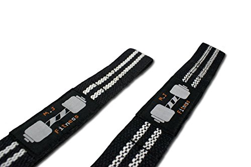 2x Zughilfen von MJ Fitness (gepolstert) Krafttraining/Bodybuilding/Fitness/ Für Frauen & Männer - 2