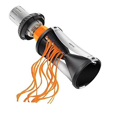 GEFU GE13780 Spirelli 2.0 Taille-Légumes Acier Inoxydable Inox 12,5 x 23,5 x 17,5 cm