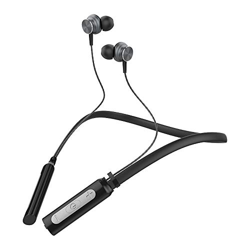Preisvergleich Produktbild Bluetooth Kopfhörer, Dewanxin Wireless Kopfhörer Bluetooth Stereo Sportkopfhörer In Ear Halsband Sport Ohrhörer Rauschunterdrückung Noise Cancelling Nachhängen Sport Bluetooth Headset (schwarz)
