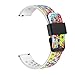 Produktbild Altsommer Armband 22mm für Samsung Gear S3 Frontier Classic, [Muster Serie], Bunte Malere Silikon Sportarmband Uhrenarmband Uhr ErstatzbandHealth & Fitness Smartwatch (B)