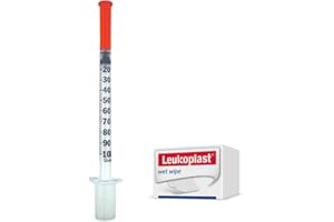 EZ BUYS UK BD Micro-Fine U100 1ml (30G) x8mm + Free Storage Bag and 10 Wipes