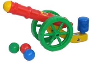 koenig-tom Bällebad24 - Kanone für Bällebad Bälle, Tüv geprüft und Zertifiziert 2019, Ballkanone Bällebadkanone Kanone bunt