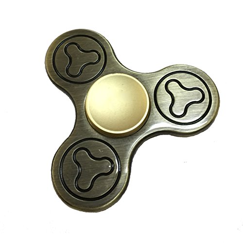 Finger SpinnerEDC Metal Hand Spinner Fidget Toy Ultra Fast Bearing Tri-Spinner For ADD ADHD Tri Fidget Spinner 1-5 Min Spins Best Hand Spinner Toy(Copper) Finger SpinnerEDC Metal Hand Spinner Fidget Toy Ultra Fast Bearing Tri-Spinner For ADD ADHD Tri Fidget Spinner 1-5 Min Spins Best Hand Spinner Toy(Copper)