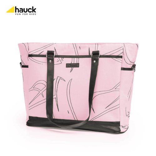 Preisvergleich Produktbild Hauck Wickeltasche Sammy inklusive Wickelunterlage, Utensilientasche und Flaschenhalter, rosa