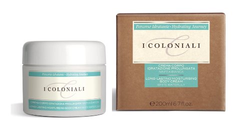 I Coloniali - Hydrating Journey - Long Lasting Moisturising Body Cream - White Waterlilly - 200ml - J&E Atkinsons