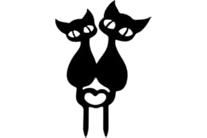 CENRONG Sagoma di Decorazione del Cortile, Arte Decorativa da Giardino Acrilico Gatto Decorazione della Statua per Decorazione del Prato Inglese All'aperto del Cortile (cat)