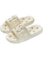 Alexvyan Off White (38-39 UK) (6 Number-IND) Women Bathroom Anti Skid Slipper Flip -Flop Sleeper Slides with Extra Comfort Cushion & Washable Causal House Hold Garden Daily Use