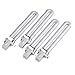SupplyEU 4 X 9 Watt Bulbs UV Lamp Light Tube Gel Nail Art Dryer Replacement
