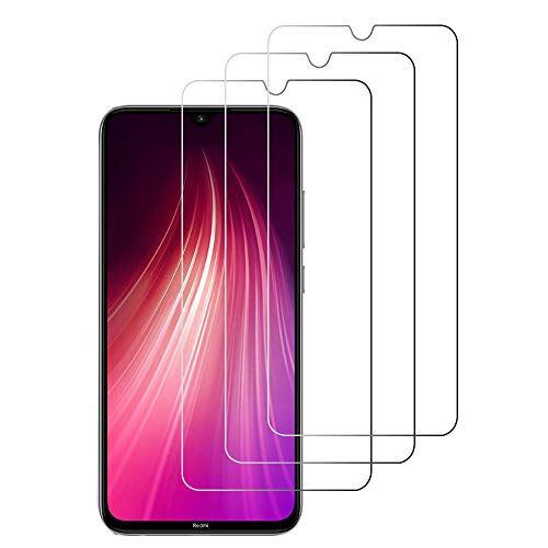 Loyiigo 3 Unidades Protector Pantalla Xiaomi Redmi Note 8, 9H Dureza - Alta Transparencia - 2.5d Bord, Cristal Templado Xiaomi Redmi Note 8