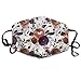 Produktbild Masken, Masken für Erwachsene, Face Mask Reusable, Warm Windproof Mouth Mask, Boho Plum Florals On White Reusable Anti Dust Face Mouth Cover Mask Protective Breath Healthy Safety