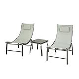 Lieferumfang: 1x Gartentisch, 2x Gartenstuhl