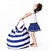 Produktbild OOFAYWFD Canvas Gefüllte Tier Lagerung Sitzsack Kinder Plüsch Spielzeug Kleidung Quilts Organizer,1,Big