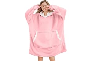 Gentlewarm übergroße Hoodie Sweatshirt mit Kapuze, Super Weich und bequem Flanell Damen Kapuzenpullover Hoodie Decke für Erwachsene, Männer, Frauen, Teenager
