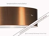  Deckenleuchte Deckenlampe Lampenschirm Durchmesser 70 cm Kupfer gebürstet Fassungen 3 x E27 incl. Diffuser/Blendschutz