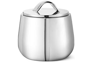 Georg Jensen Helix Bonbonniere Bowl with Ergonomic Lid - Mirror Polished Stainless Steel - Tableware by Bernadotte & Kylberg