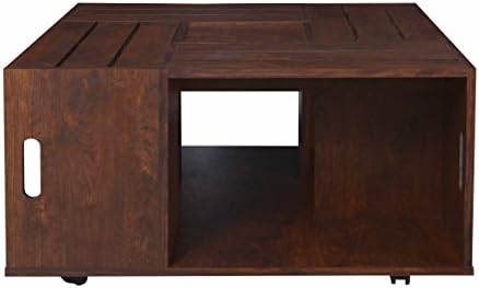 Wine Box Coffee Table With Storage (walnut)