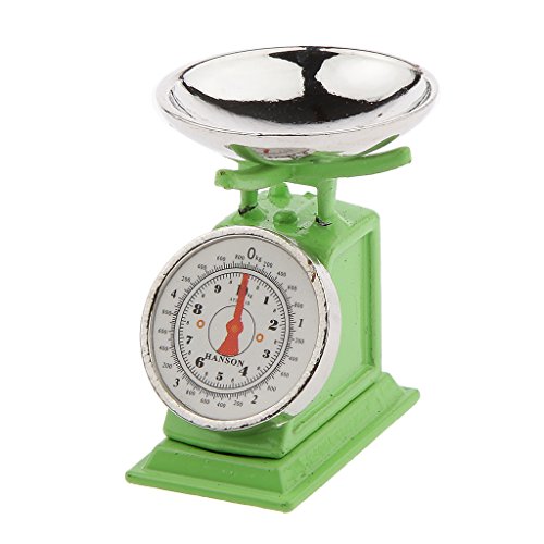 Preisvergleich Produktbild 1:12 Puppenhaus Miniatur-Plattformwaage Grün