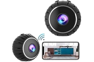 FLOME Mini Spy Cameras for Home Security 1080P HD Wireless WiFi Hidden Camera Night Vision Motion Activated Detection Camera Audio and Video Bady Camera APP Control for Indoor Outdoor Surveillance