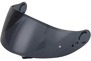 Guajiro Visor Compatible with Shoei GT Air - Gt Air 2 - Neotec - Opticson - Cns 1 | Polycarbonate Lens Prepared for Pinlock | Scratch Resistant and Anti-Fog (Black)